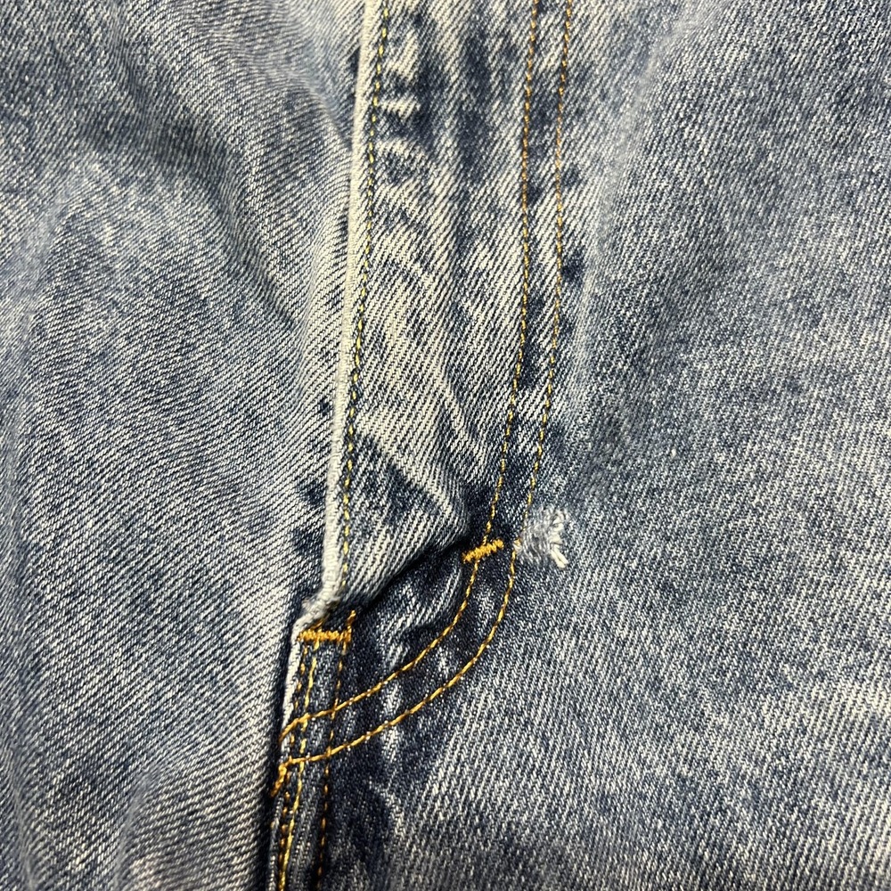 Levis 550 Jeans Mens 36x34 Blue Light Wash Relaxed Tapered Denim Pants Casual - Picture 7 of 16